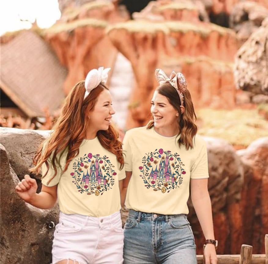 SFHFY Magical Shirt for Women Magic Kingdom T Shirt Family Vacation Tee Castle Fairy Tale Graphic Short Sleeve Tops - Image 4