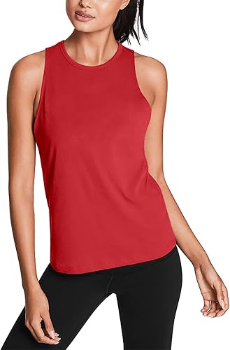 Vista 2 de Mippo Workout Tops for Women Open Back Yoga Shirts Tank Tops Athletic Tops Gym Workout Clothes