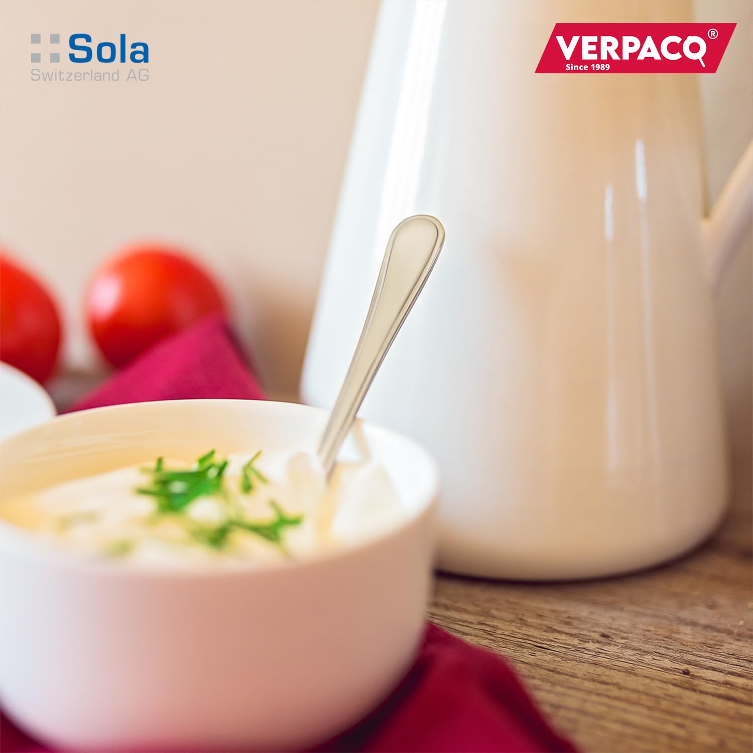 Sola Switzerland | Dinner Spoon Set of 6 | Imported Cutlery | Chromenickel Steel 18/10 (Roma) 3