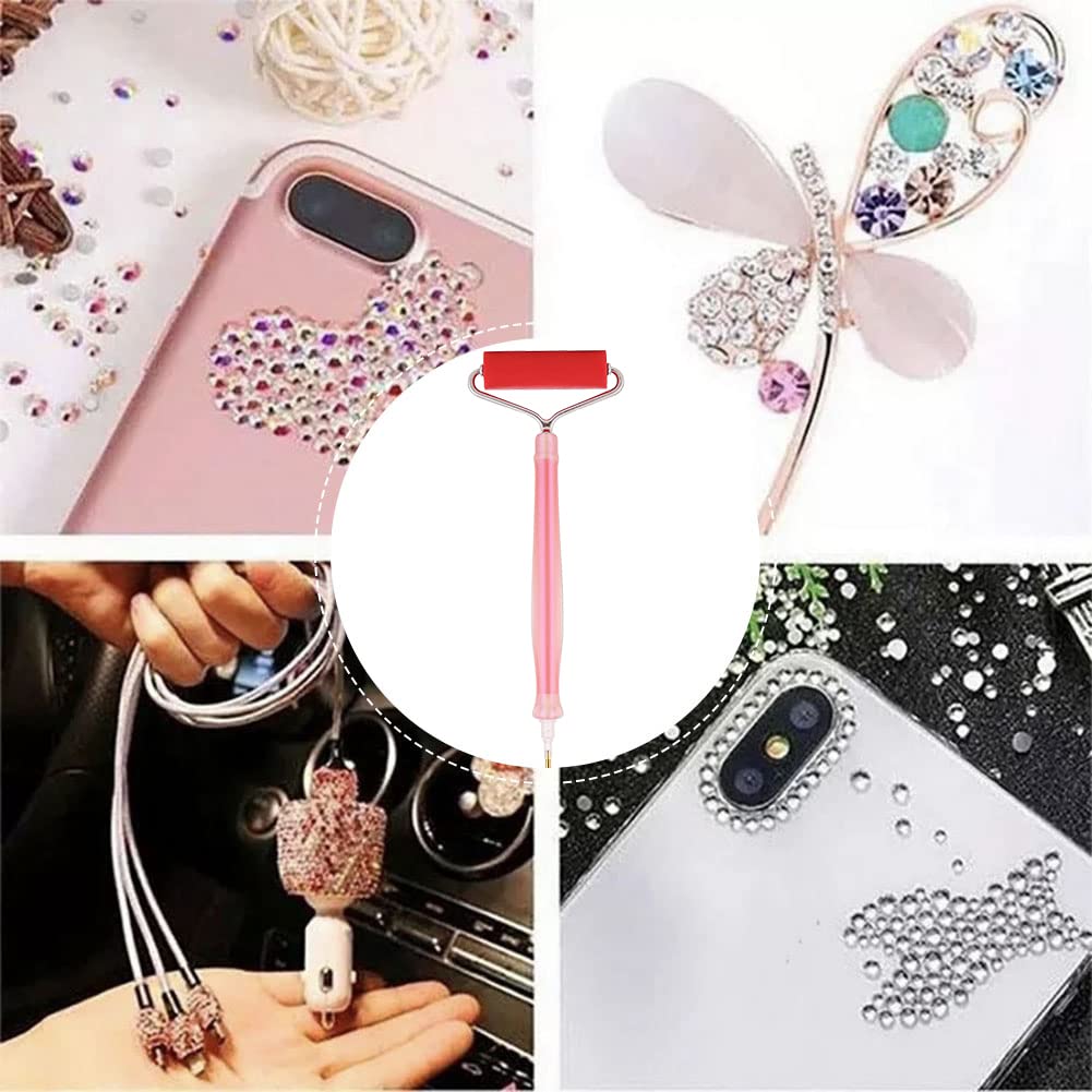 20 pièces accessoires de peinture diamant rouleau de pressage, bricolage diamants art peinture rouleau collant diamants strass dessin rouleau art artisanat outils faits à la main