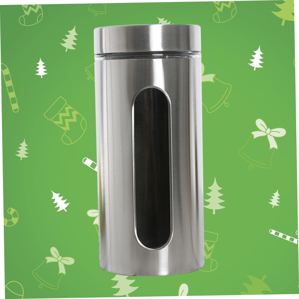 Cabilock Contenitore Alimentare Ermetico in Acciaio Inox e Vetro 950ml | Argento, Chiusura Affidabile, Mantiene la Freschezza, Metodo di Conservazione per Alimenti Secchi, Stoccaggio Cucina