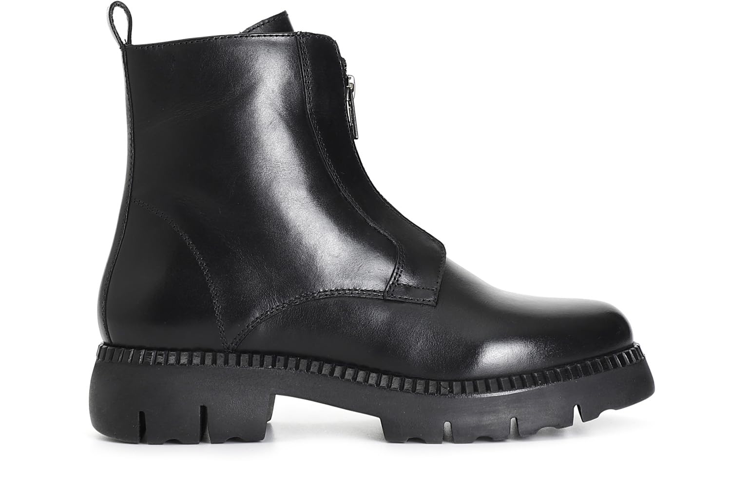 Bottines en cuir véritable femme CAFèNOIR aux finitions soignées