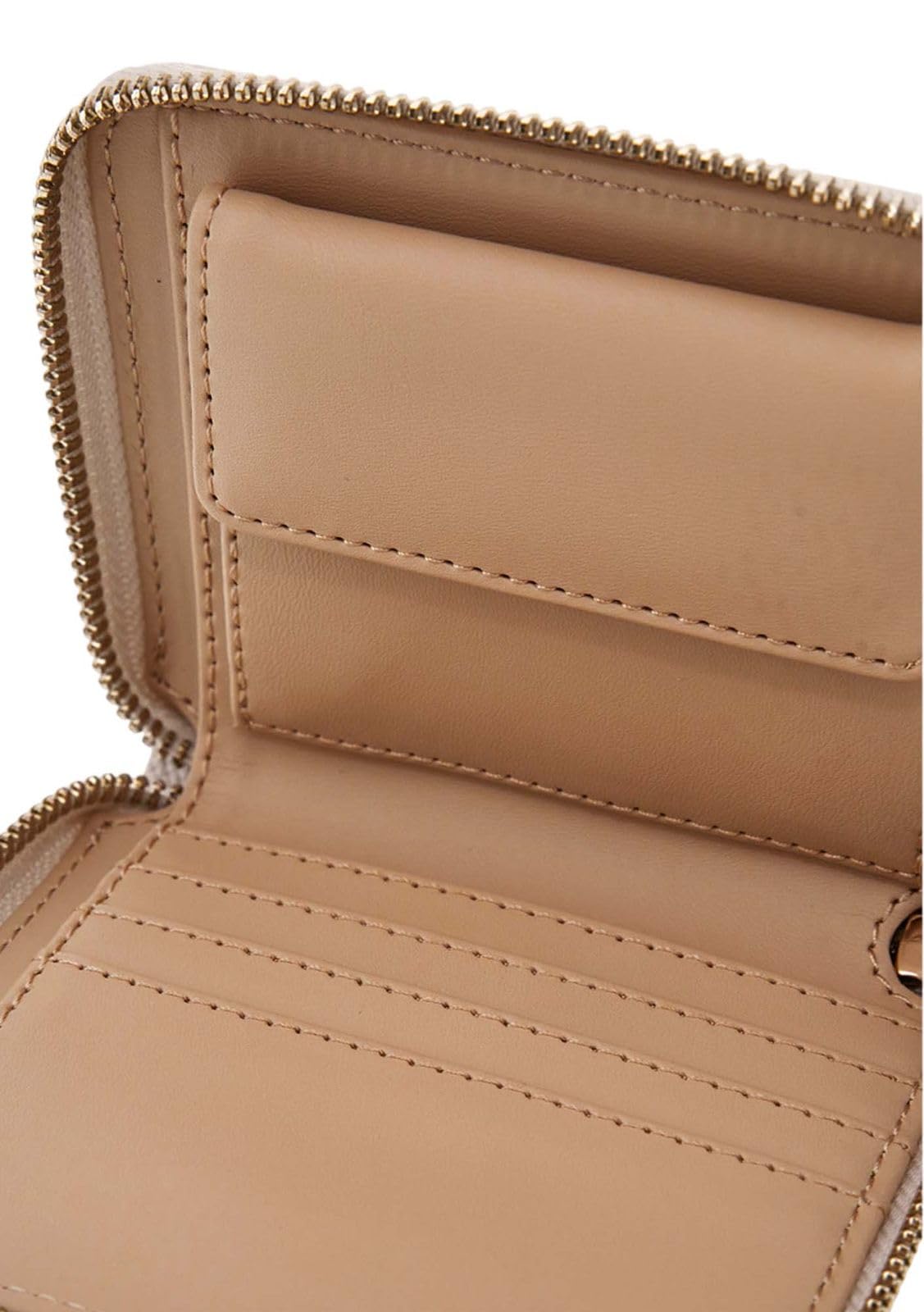 GUESS Laurel SLG Small Zip Around Wallet Bone