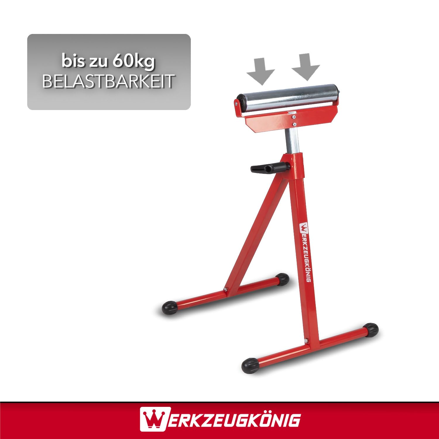 Rollenbock höhenverstellbar Rollbock für präzise Werkstückführung - klappbarer Rollenständer 70-111 cm - 2er Set