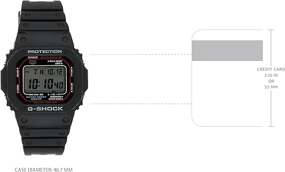 Amazon.com: Casio G-Shock GW-M5610U-1 Men's Solar Black Resin