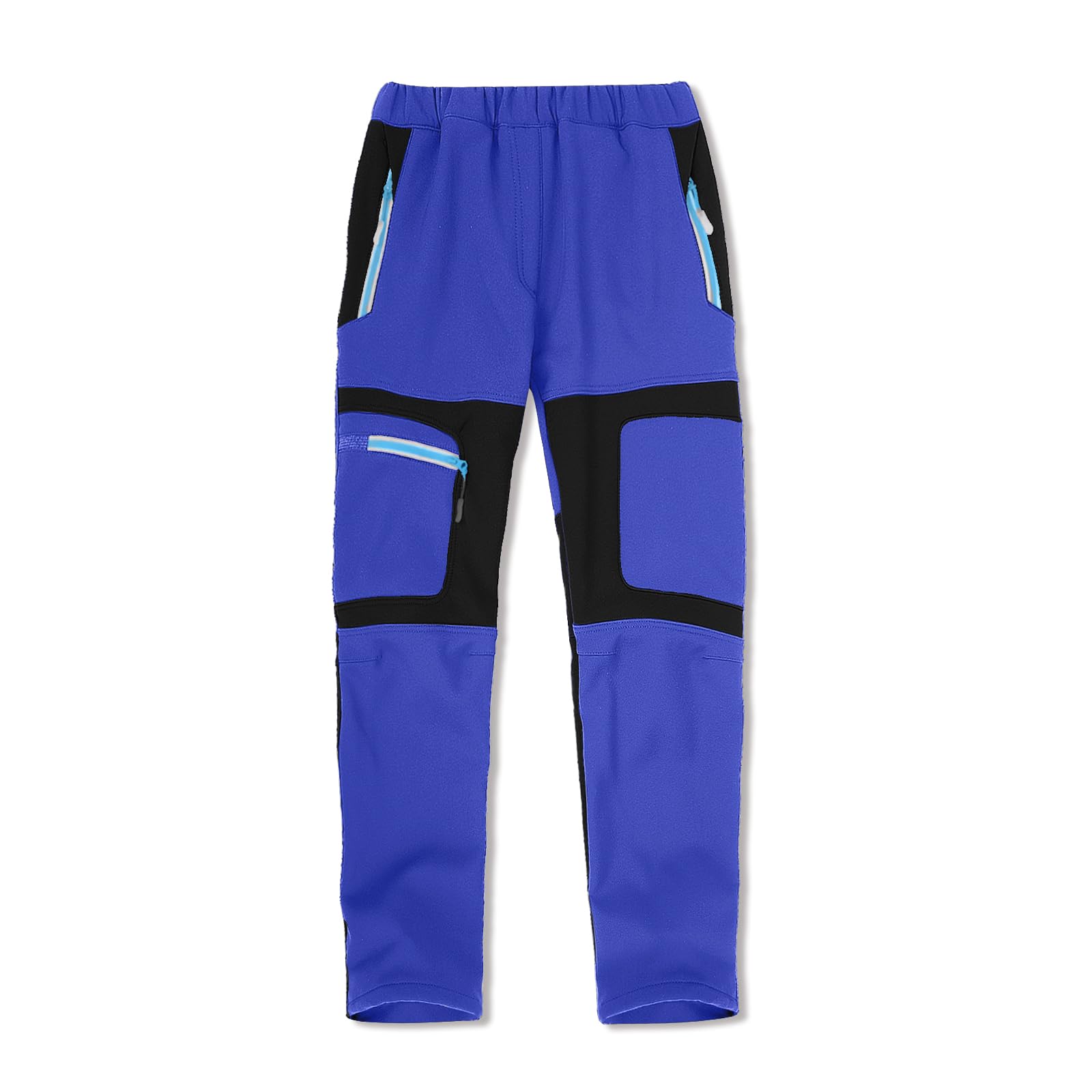 SUKUTU Pantalones Softshell para Exteriores para niños Pantalones de Senderismo para otoño e Invierno Niños y niñas para Senderismo en la Nieve cálidos y con Forro Polar