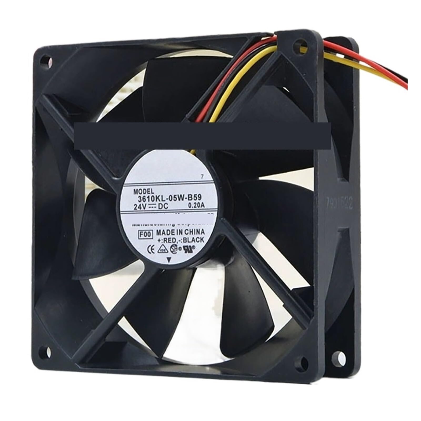 Ventilateur 24 V CC 92mm silencieux à double roulement pour dissipation thermique stable