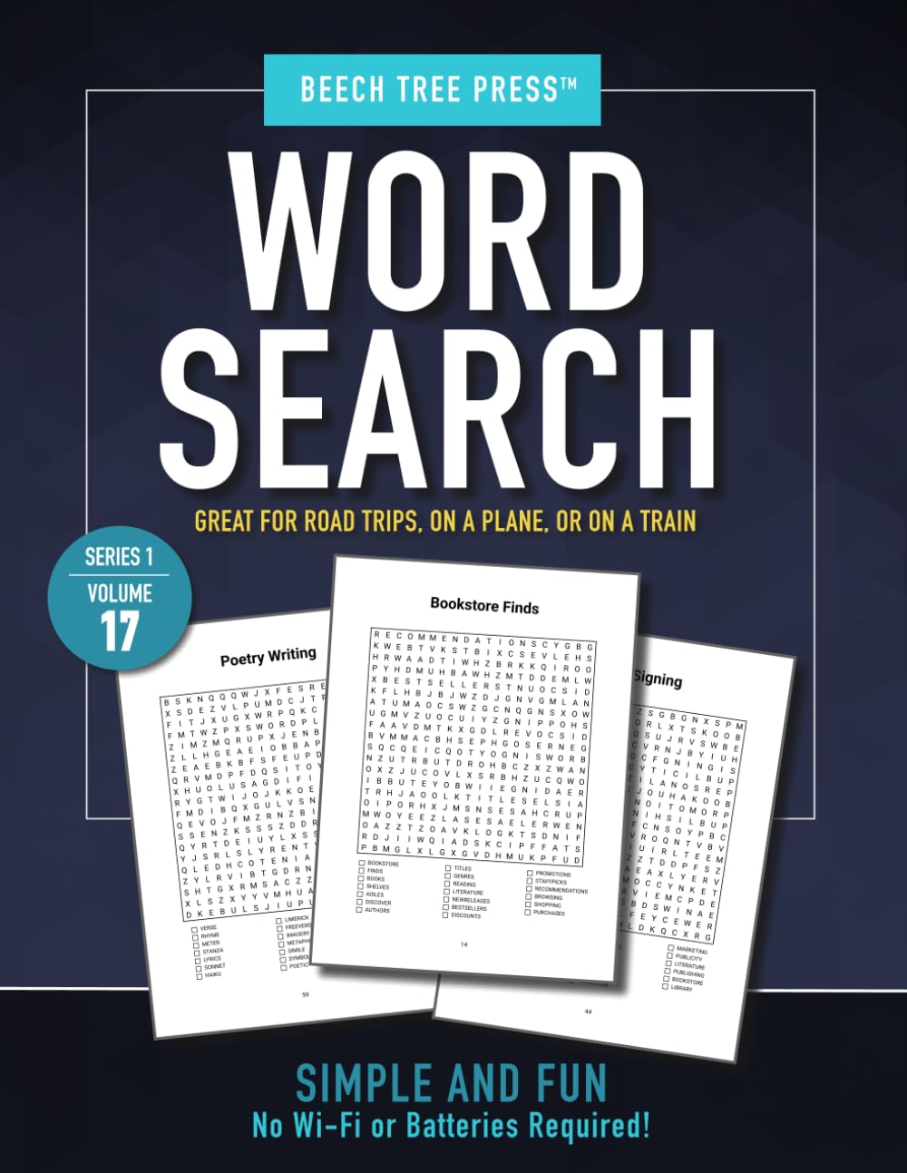 Word Search Puzzle Book for Adults with 100 Classic Puzzles for Relaxation and Mental Focus: Series 1 · Volume 17 | A Screen-Free, Offline Puzzle Book for Travel, Stress Relief, and Quiet Enjoyment