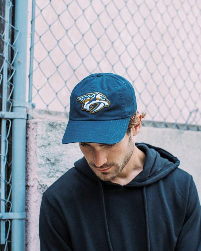 AMERICAN NEEDLE Unisex Officially Licensed NHL National Hockey League Adjustable Buckle Strap Baseball Hat - Image 2