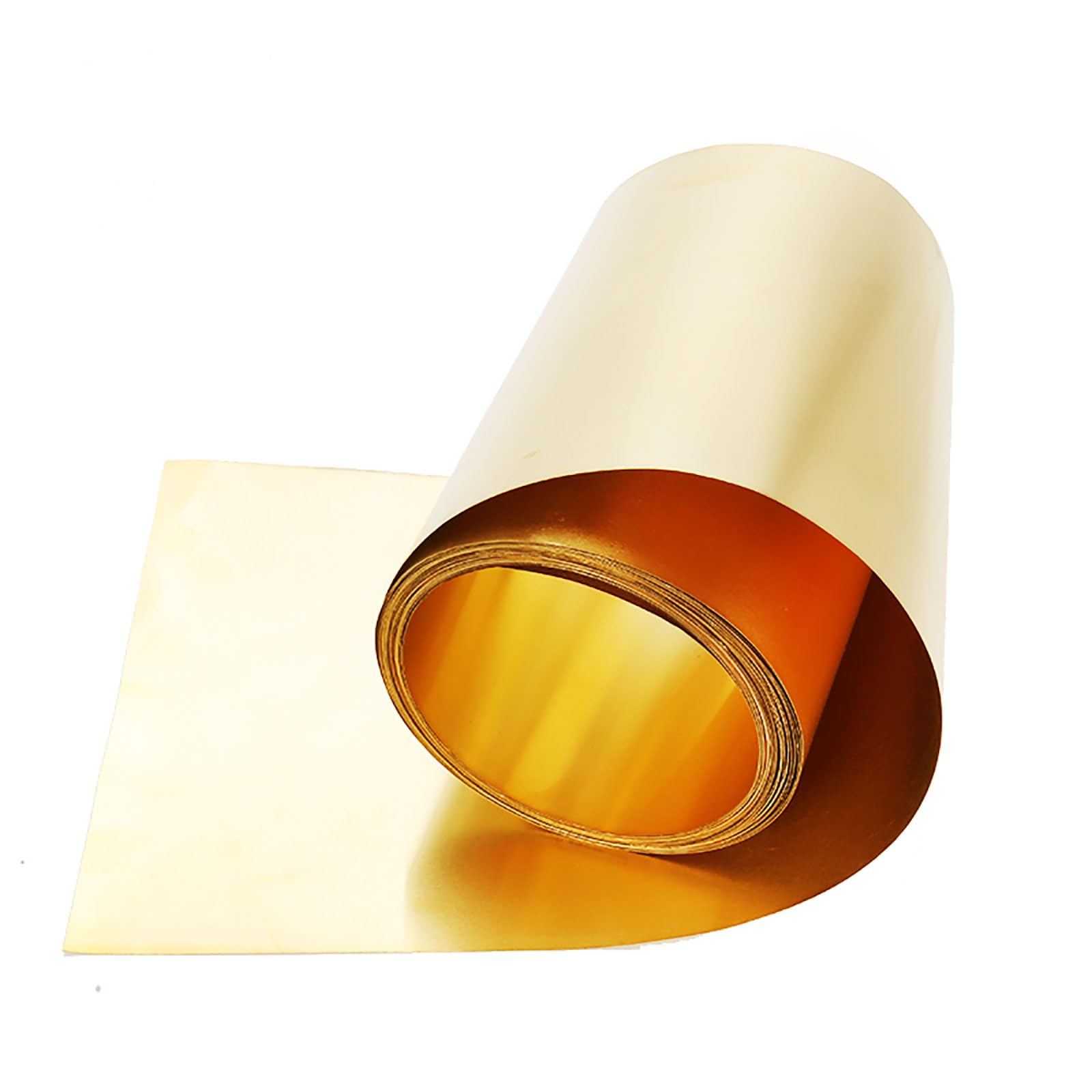 COYOUCO H62 Brass Foil,Brass Sheet Roll,Film Brass Foil Plate,Thickness 0.05Mm,Width 50-120Mm,Length 1M,50mm