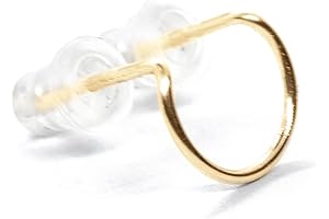 Glamorous Double Lobe Circle Piercing Stud Hoop Jewelry for Three Piercings