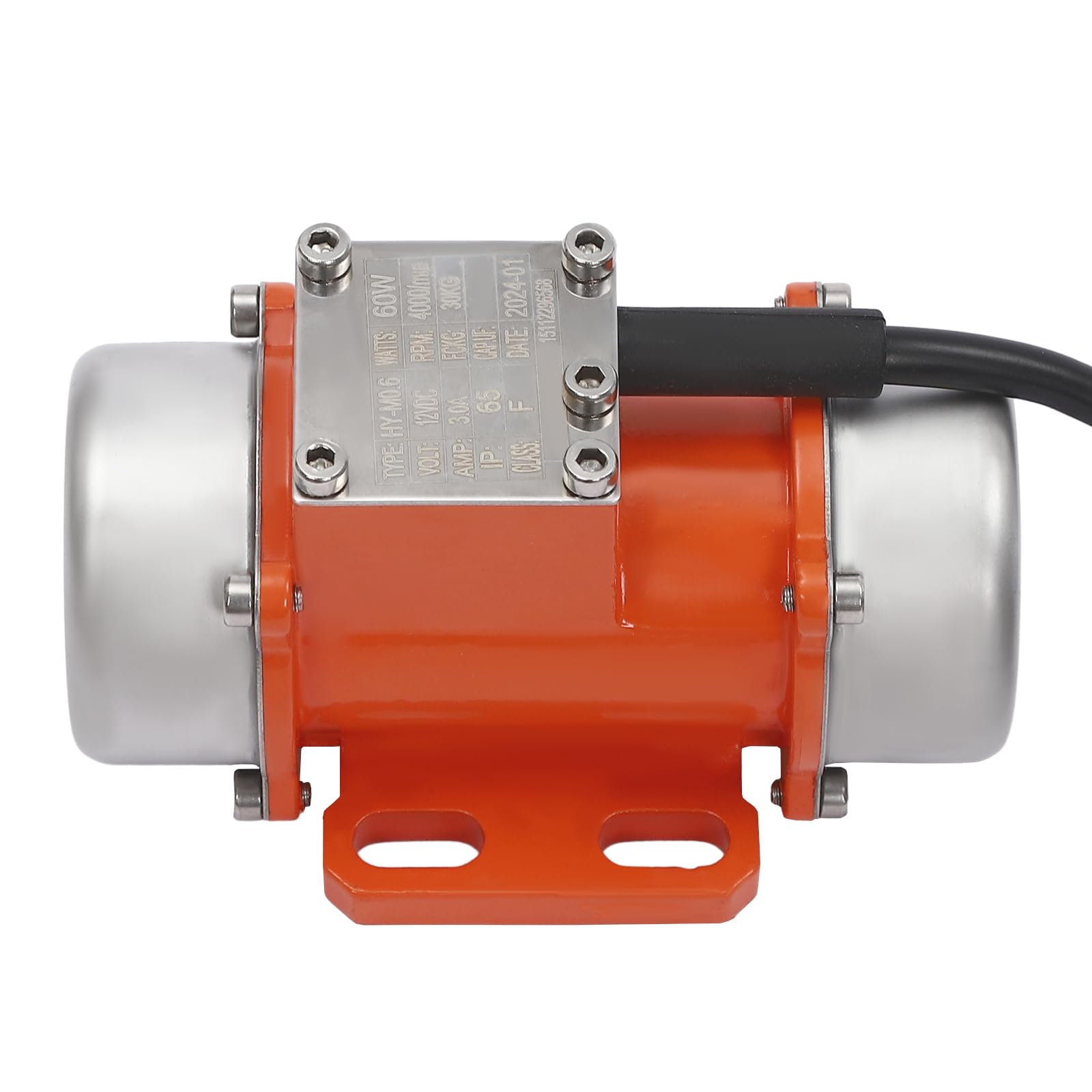 9 Stufen DC12V IP65 60W 4000U/min Vibrationsmotor Bürstenlos Elektro Motor Rüttelsieb Elektrisch Rüttler Elektromotor Getriebemotor