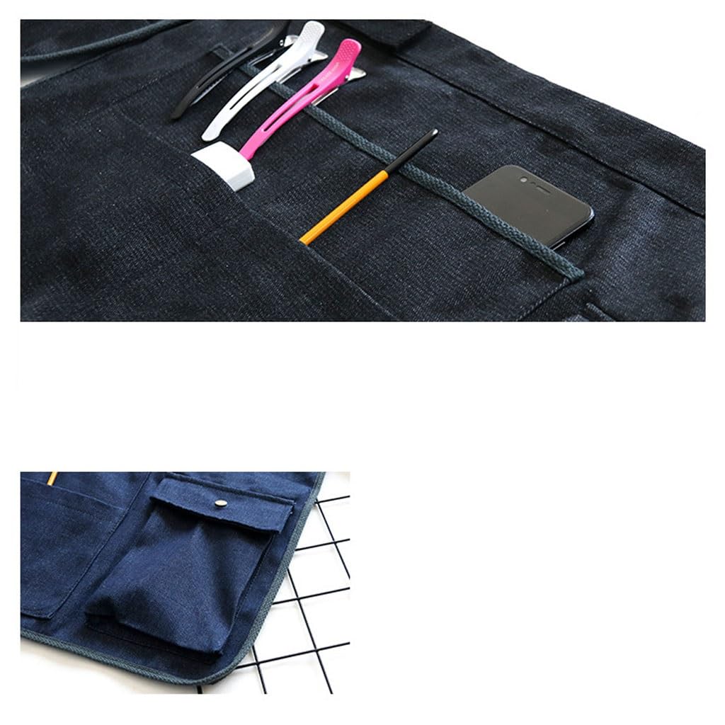 NEBE Delantal de camarero Medio Delantal, Barbero, Jardinería, Manicura Y Peluquería, Delantal Infantil, Pintura, Ropa De Trabajo Vaquera for Hombres Y Mujeres Delantales Delantal