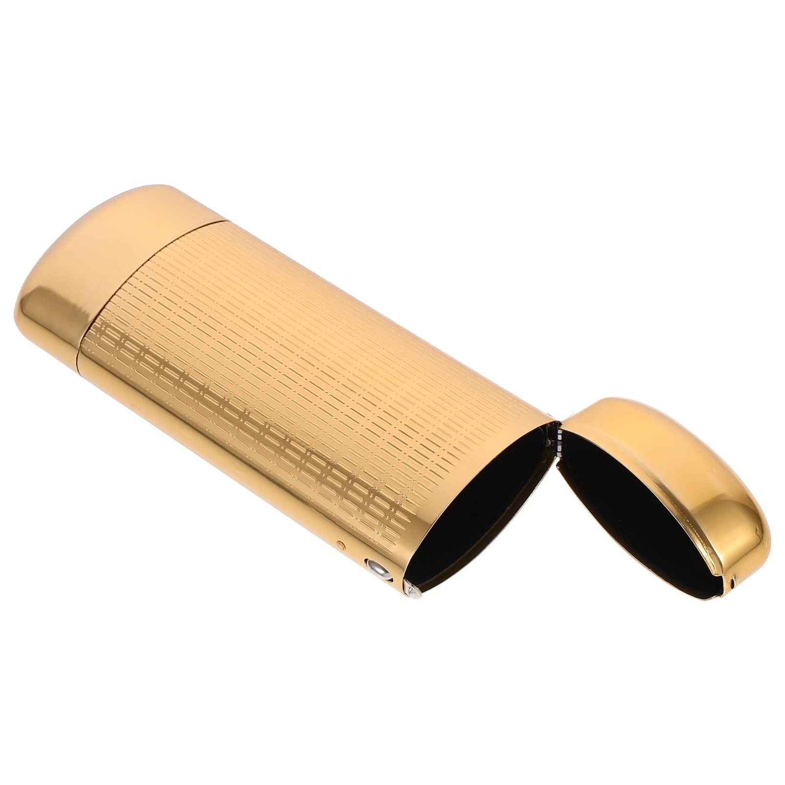 GALPADA Brillenetui Aluminium - Hartschalen Etui Für Brille Silber/Gold