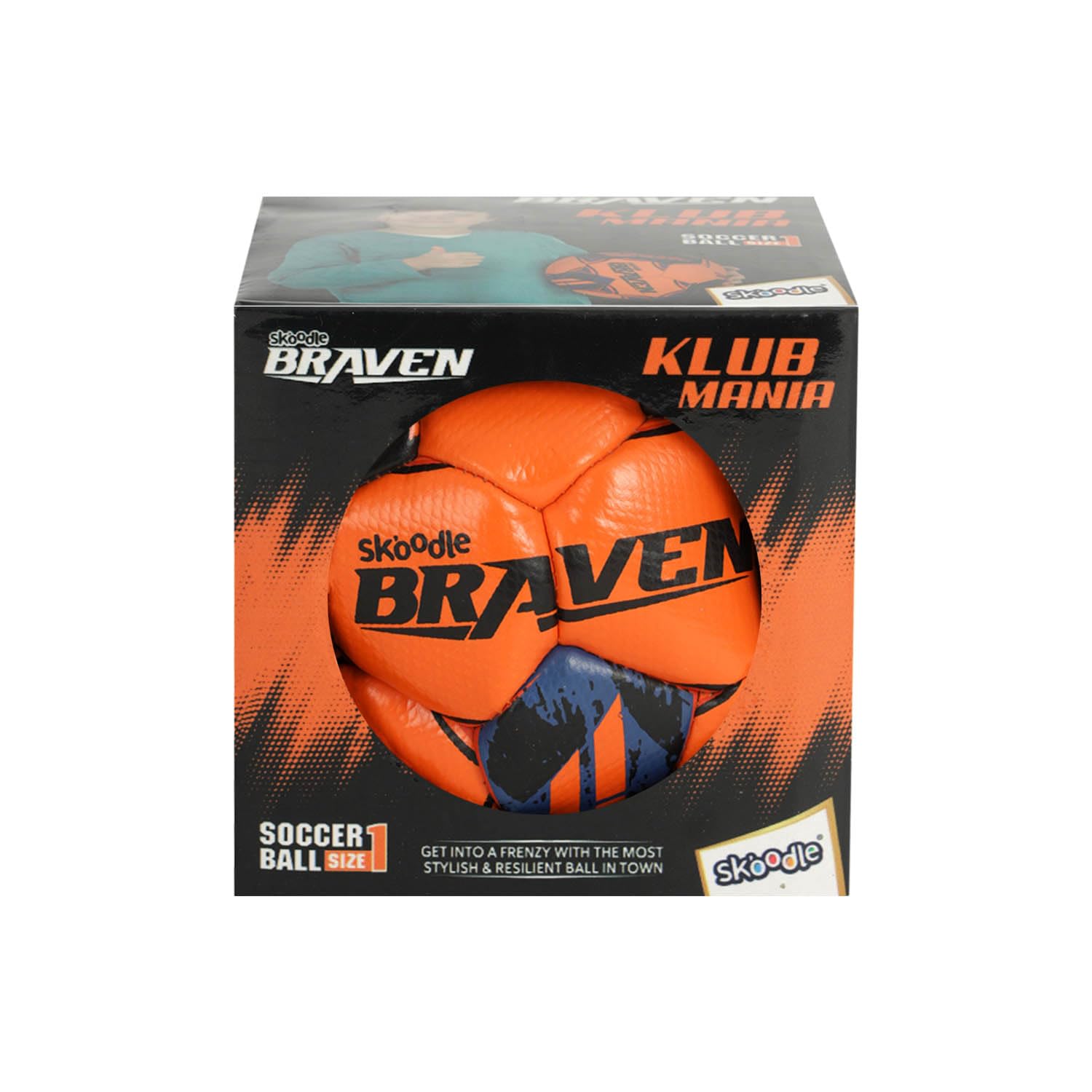 SKOODLE BRAVEN KLUB MANIA Indoor & Outdoor Soccer Ball |Diamond Textured Grain|Durable & Water-Resistant Football for Practice|Suitable for Hard Ground without Grass |Ideal for Men & Women (B0CWV22PG9) Amazon Price History, Amazon Price Tracker
