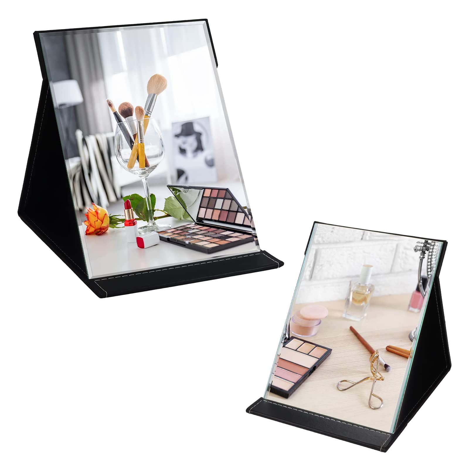 ZBEIVAN10x7 and 12x9 Black Makeup Mirror