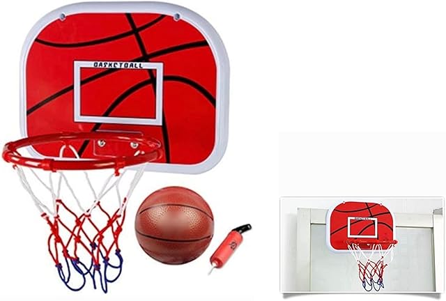 T-Jaras Basketball Hoop Play Set with ball and pump -Easy assembly and mounting onto a door or a wall - Perfect for the office home garden or kids room
