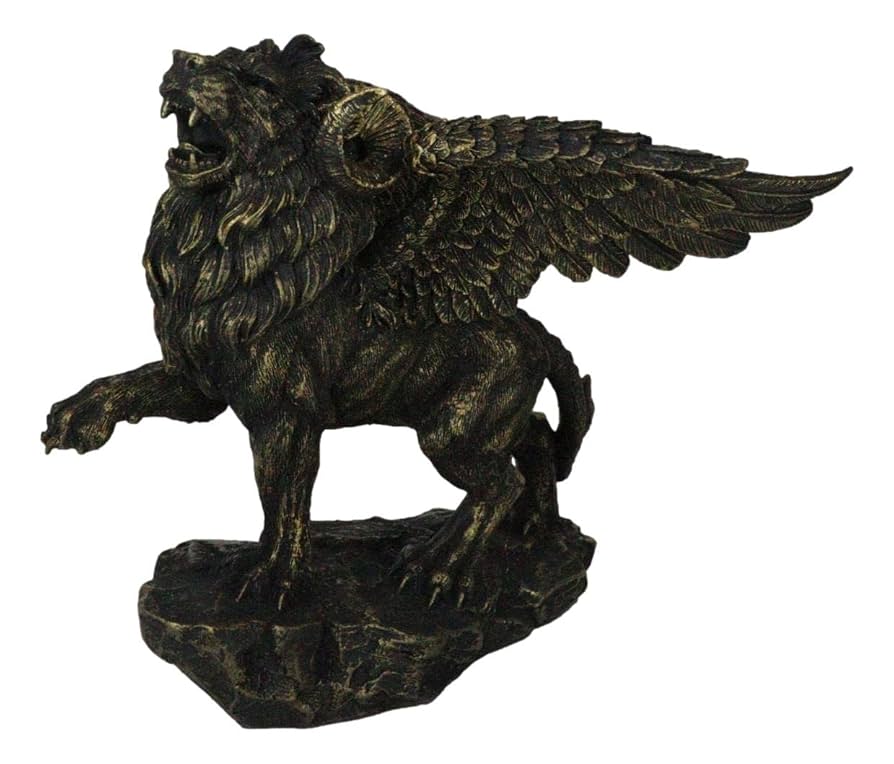 Amazon.co.jp: Ebros Gift 伝説のギリシャ神話 翼のあるライオン