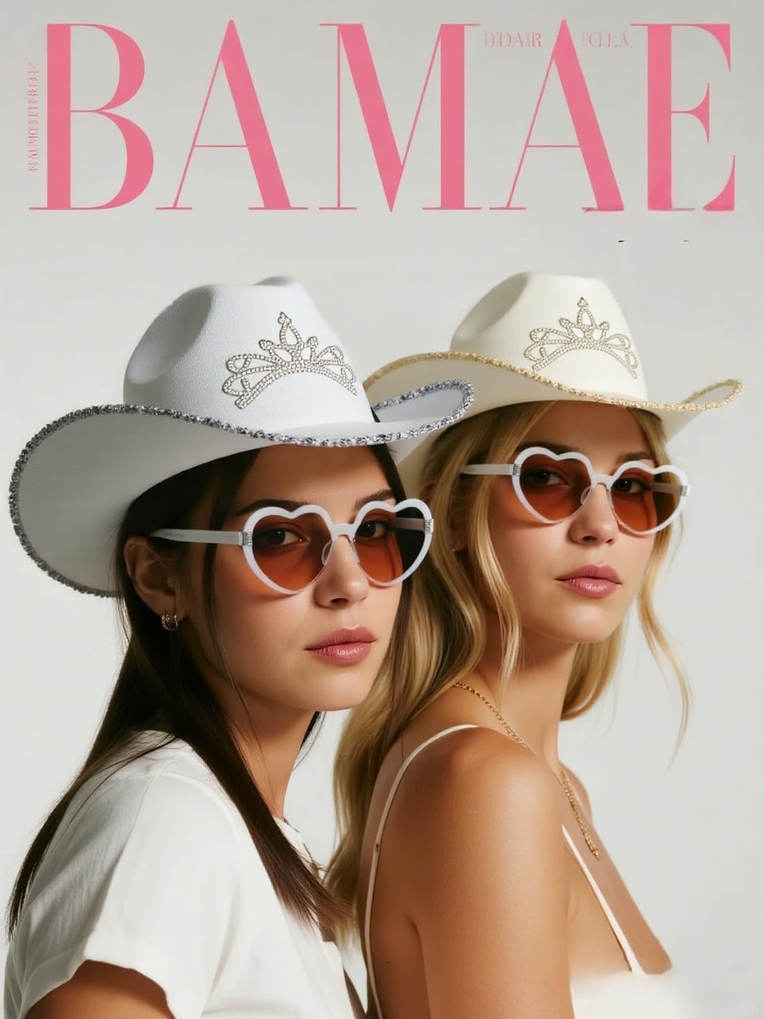 Western Cowboy Hat and Bandana Set Wide Brim with Sequins Cowgirl Hats & Tassel Scarf for Cosplay Party Dress Up - Image 7