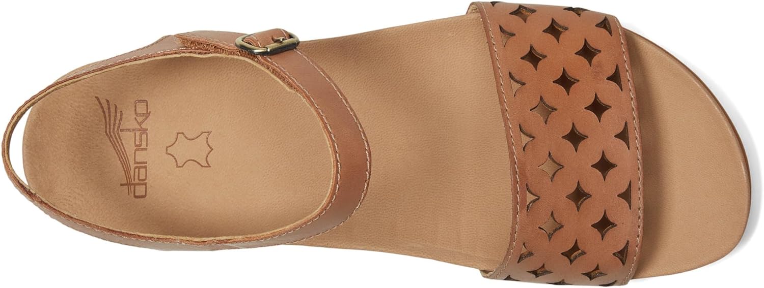 Dansko Jodie Sandal for Women - Leather Linings and Uppers for All-Day Comfort - Dual-Density EVA Footbed and Lightweight Rubber Outsole for Long-Lasting Wear