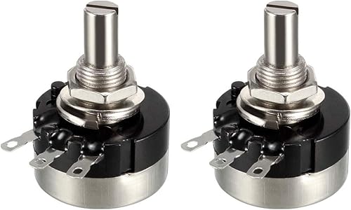 uxcell RV24YN20S Resistencias variables de 10K Ohm Potenciómetro de película de carbono rotatorio de una sola vuelta 2pcs