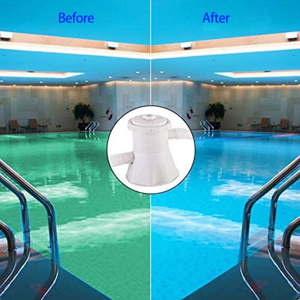 YUEWO 110V Pool Filter Pump, Electric Swimming Pool Filter Pump, 300 Gallon US Plug Above Ground Pool Filter Pump for Above Ground Pools