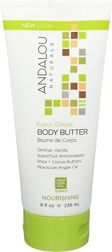 Andalou Naturals Body Butter Nrshng Kukui Coc