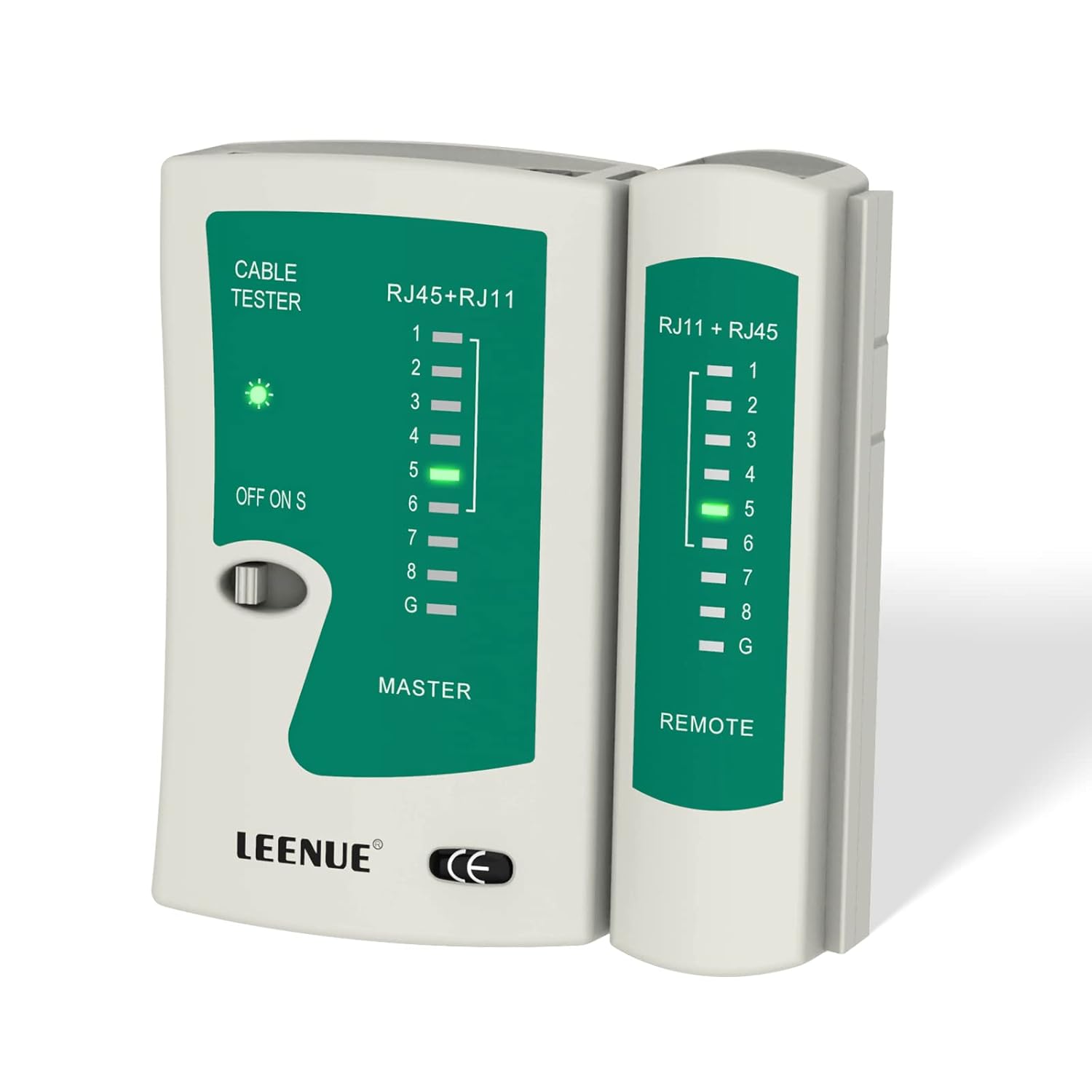 Network Cable Tester LEENUE RJ45 Cable Tester for Cat5 Cat6 LAN Cable and