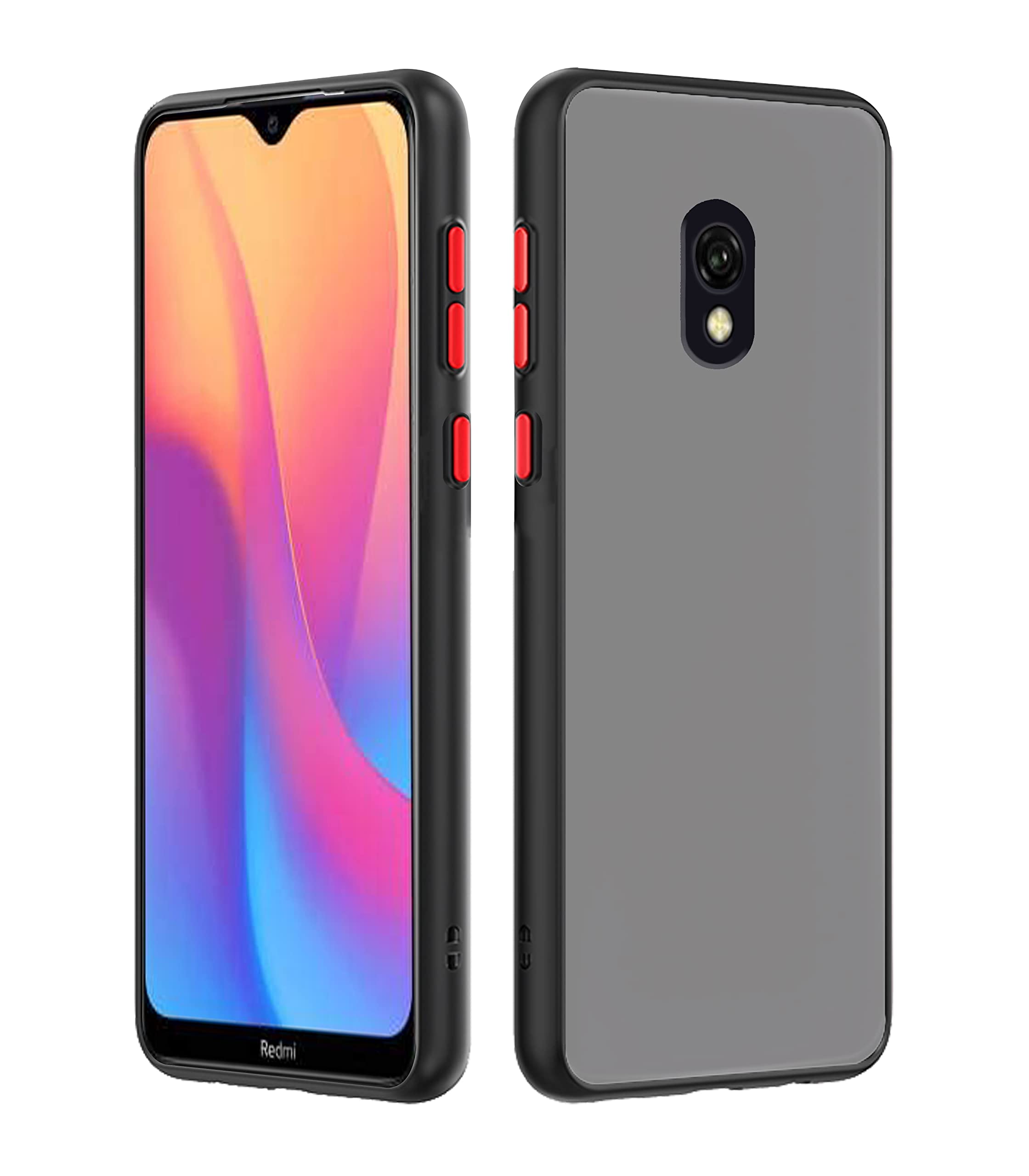 Pikkme Mi Redmi 8A Back Cover | Hybrid Smoked Back | Full Camera Protection | Raised Edges | Super Soft-Touch | Bumper Case for Mi Redmi 8A (Black) (B09MF6QQ4V) Amazon Price History, Amazon Price Tracker