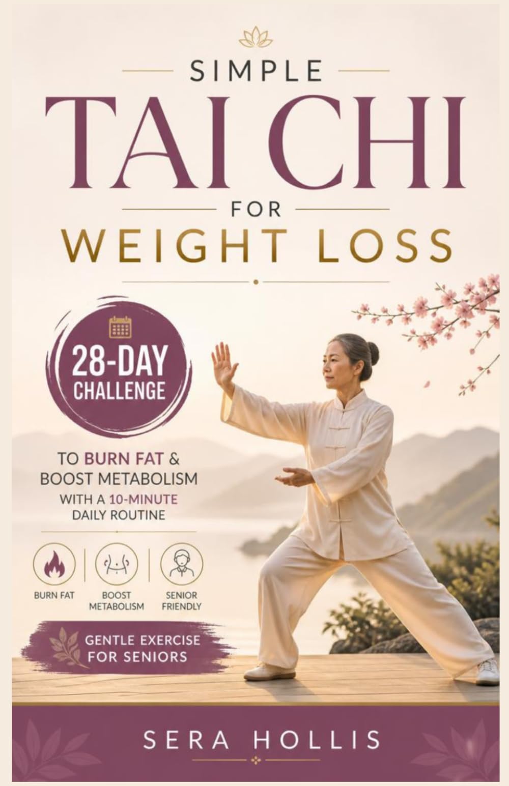 SIMPLE TAI CHI FOR WEIGHT LOSS: 28-Day Challenge to Burn Fat & Boost Metabolism with a 10-Minute Daily Routine Gentle Exercise for Seniors
