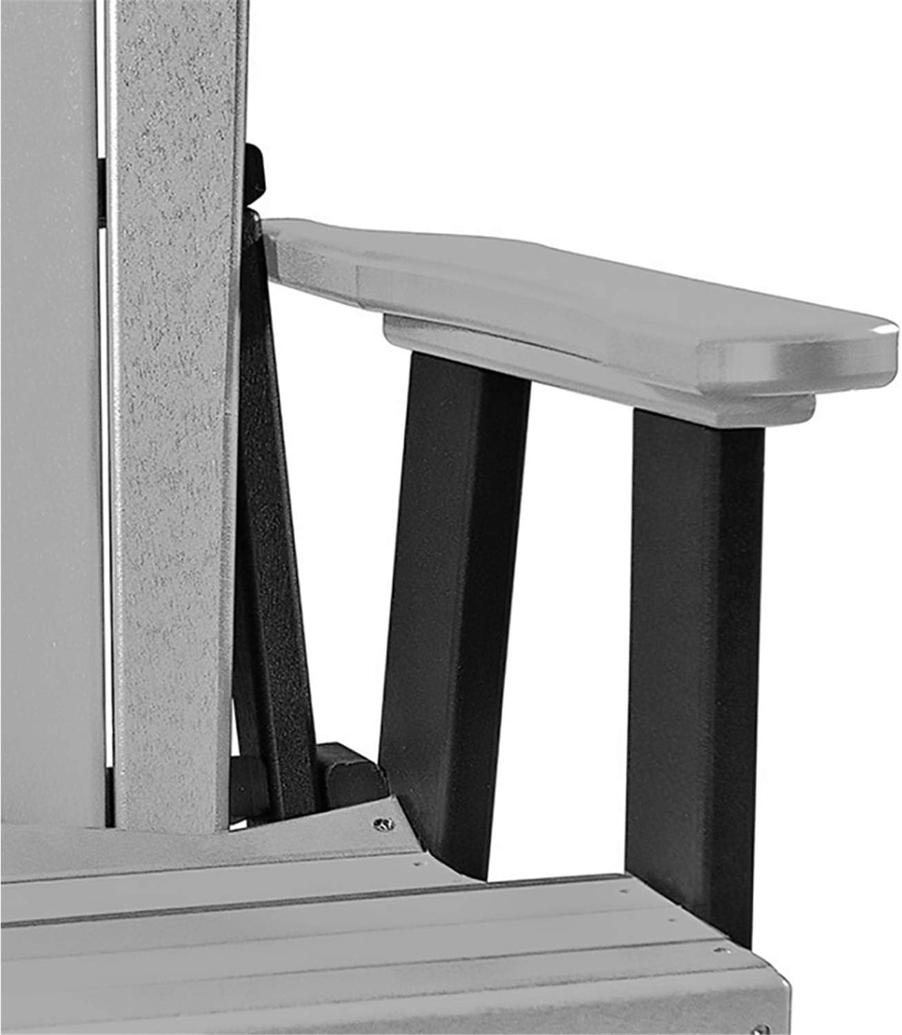American Furniture Classics Double Center Table Glider, Light Gray