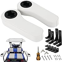 Vista 11 de XUANYUDG0769 Reposabrazos de carrito de golf con portavasos para EZGO TXT Club Car DS Precedent y Yamaha Kit de asiento trasero, marco de soporte