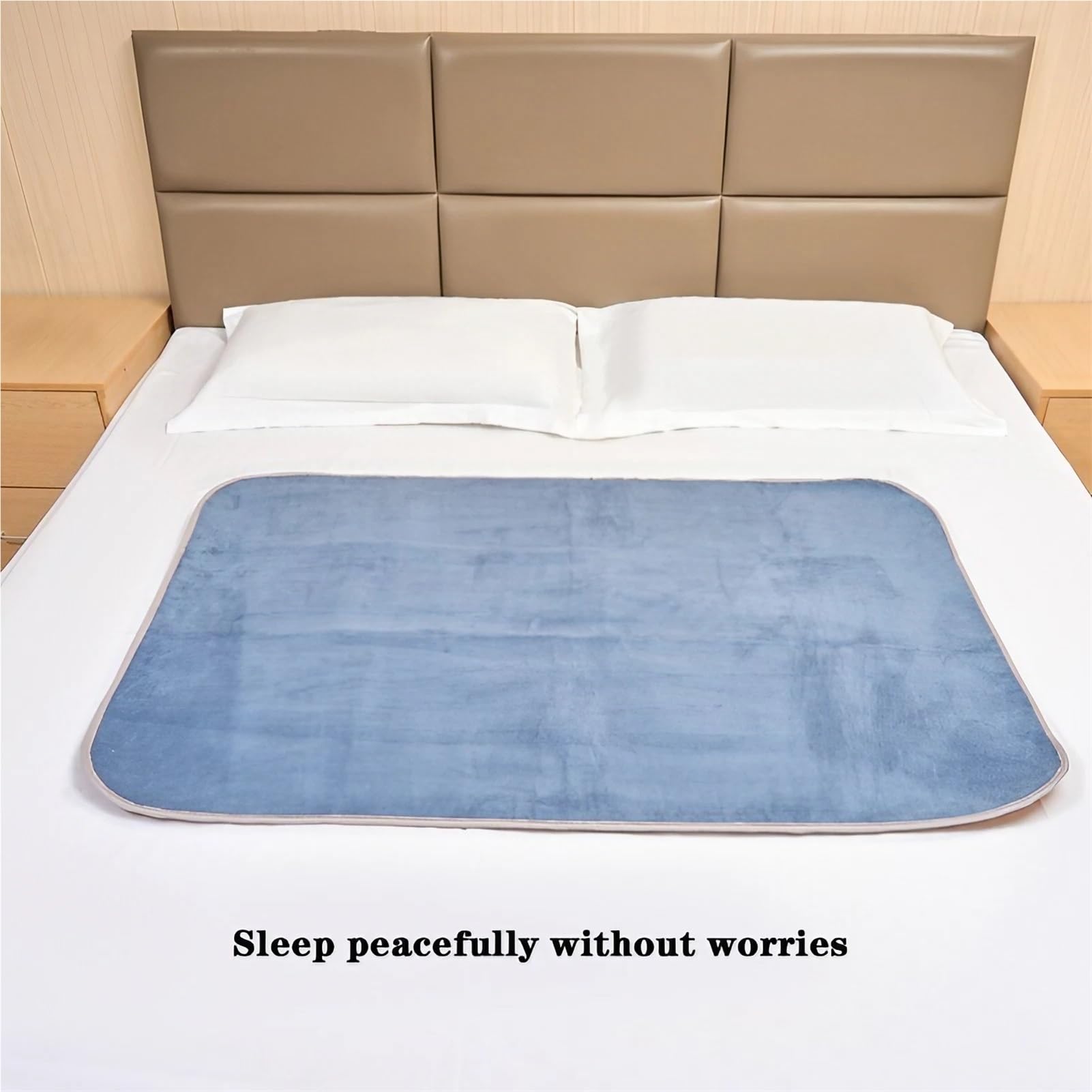 Materassino Incontinenza Impermeabile e Traspirante, Traversa Letto Morbida Lavabile Assorbente, per Adulti Singolo Matrimoniale Poltrone(Gray,150 x 200 cm)