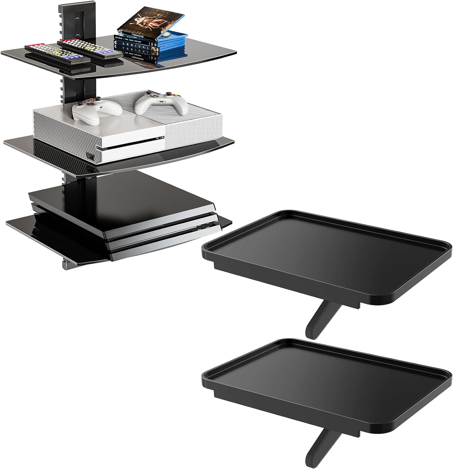 WALIBundles Floating Entertainment Center Shelves+TV Top