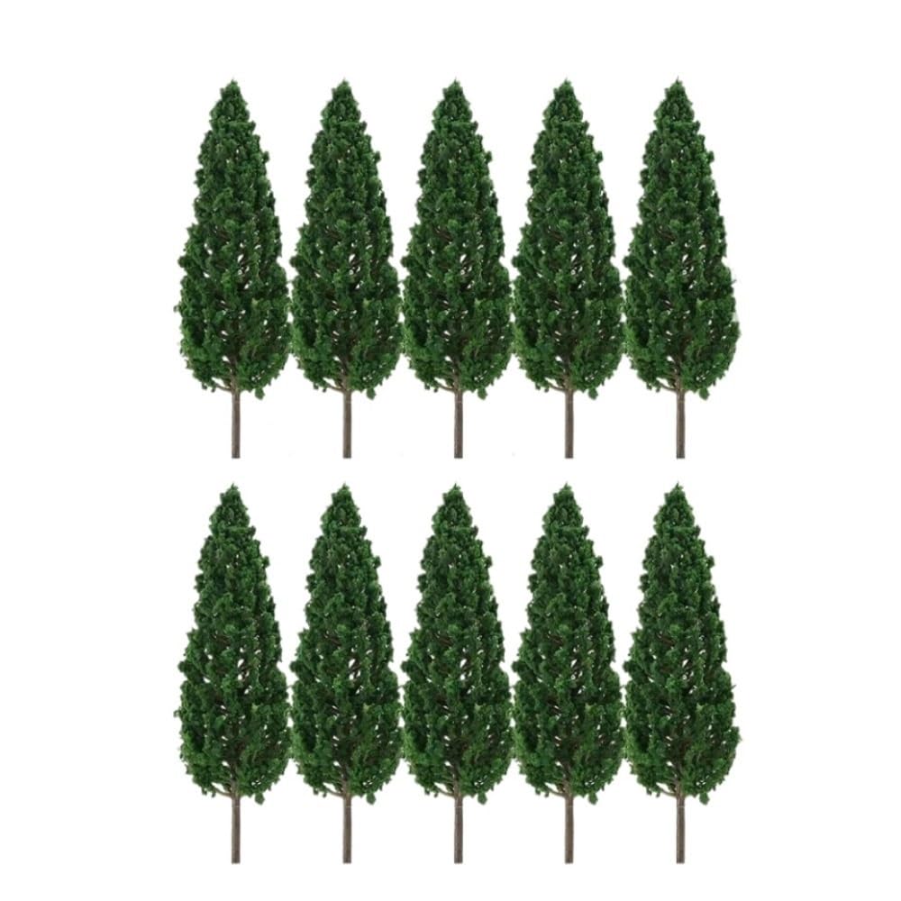 Artificial Model Tree 20pcs Sand Table Model Decor Trees, Artificial Miniature Tree Scenery, Willow Train Railway Layout(6cm)