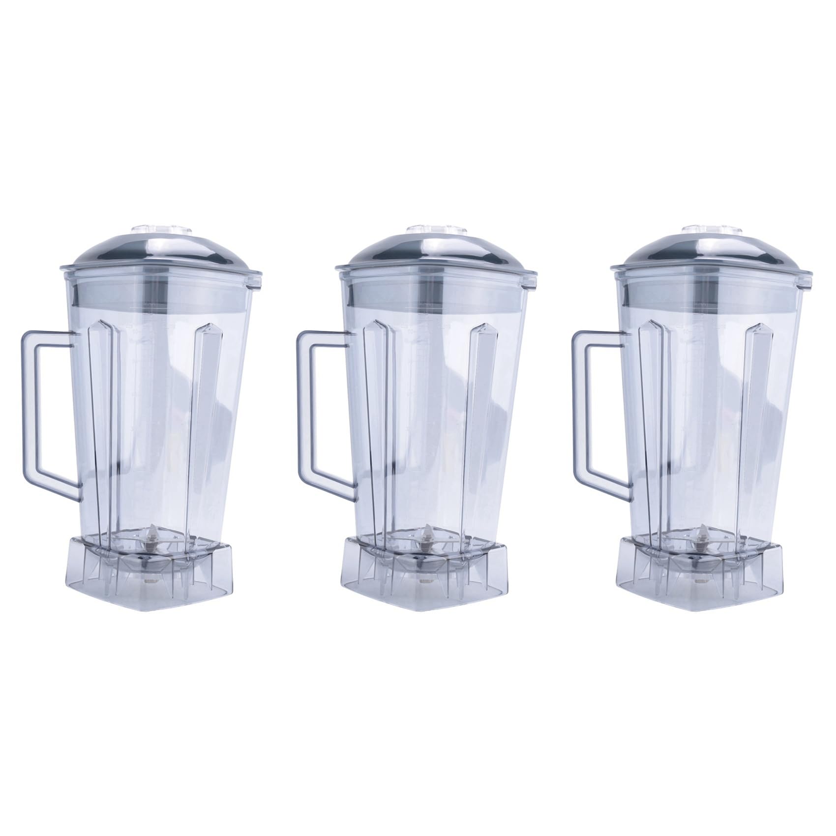 3 x dzbanek zamienny do blendera, część zamienna, przezroczysty, pojemność 2 l, kompatybilny z mikserem Silver