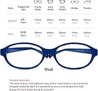 Vista 28 de AQWANO Children Optical Glasses Frame tr90 Flexible Bendable One-piece Safe Eyeglasses Girls Boy M-cuadrado-púrpura