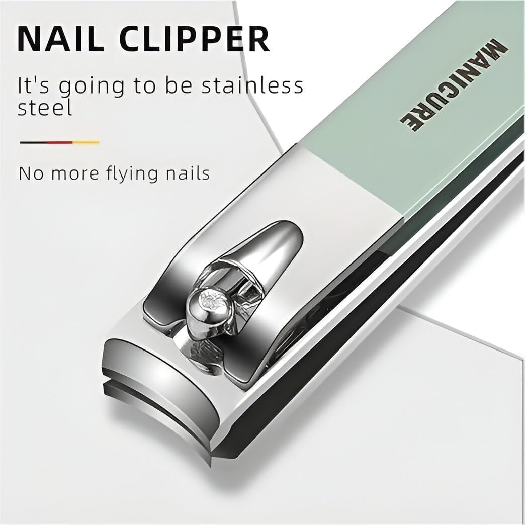 DAMDI 16-in-1 Manicure Kit | Professional Nail Care Set with Stainless Steel Tools |Portable Grooming & Nail Maintenance Kit 4