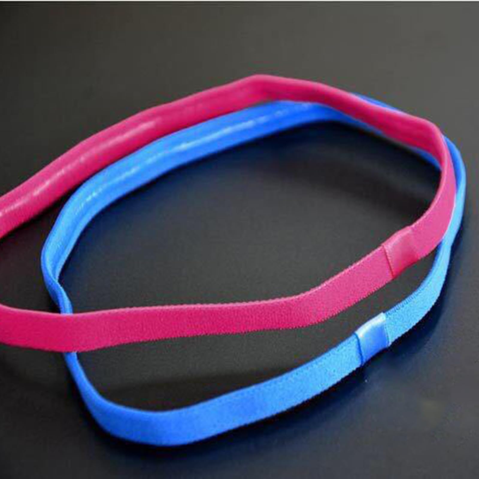 Diademas deportivas para mujer, bandas elásticas para el pelo, bandas finas para el pelo de fútbol, bandas para correr