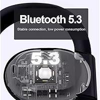 Vista 7 de Audífono de una sola oreja, K1 Bluetooth 5.3 de oído abierto, 14 horas de reproducción, controladores de 13 mm, pantalla digital LED, modo de música