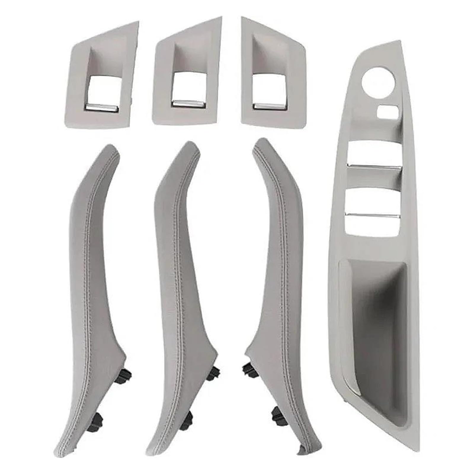 Trqiimpbh Gray Car Interior Door Handles 51417225867 51417225866 For 5 Series For F10 For F11 For 520I For 523I For 525I 2010-2017 Front Right Interior Door Handle(Gray)