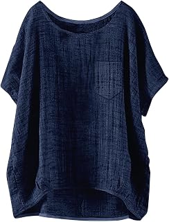 Camisetas Manga Corta Mujer De Verano Algodón Y Lino Tops Basica Top Casual Suelta T-Shirt Mujeres Primavera Moda Cómoda Fina Sólido Camiseta Ultrafina Transpirable Blusas