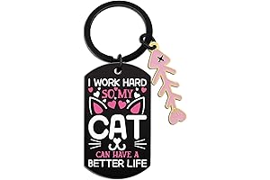 Cat Mom Keychain, Unique Preserved Real Dried Flower Keychain