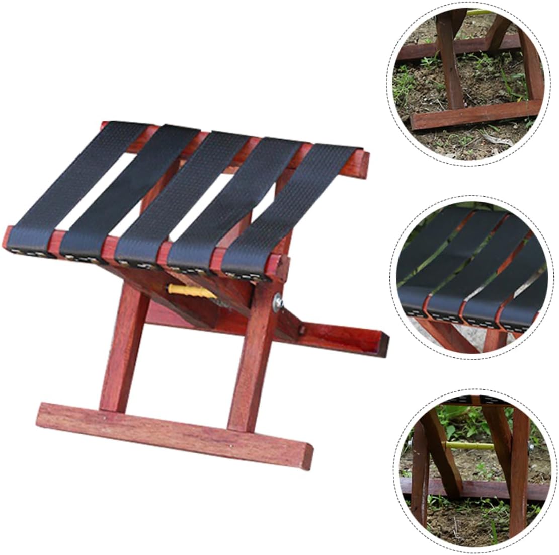 BESPORTBLE Camping Stool Portable Folding Stool Lightweight Bench Seat Cushion Garden