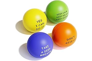KDG Motivational Stress Balls(4 Pack) for Kids and Adults