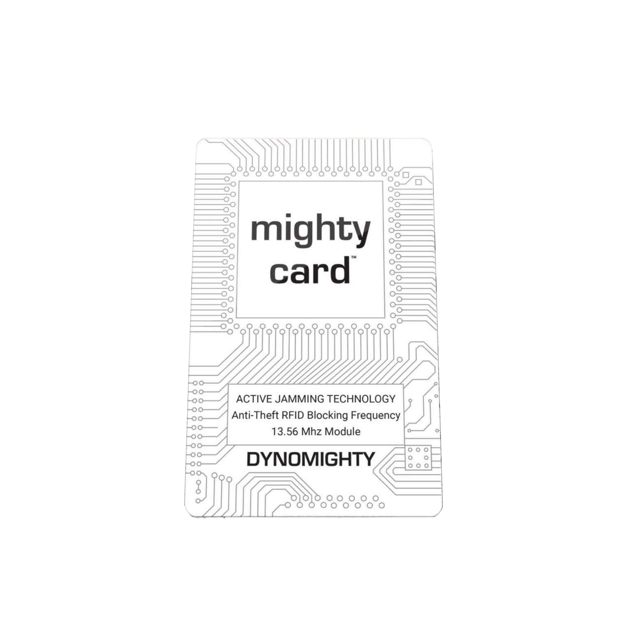 Mighty Wallet Mighty Card - RFID Blocking Card, White, Unisex-Adults, Plastic