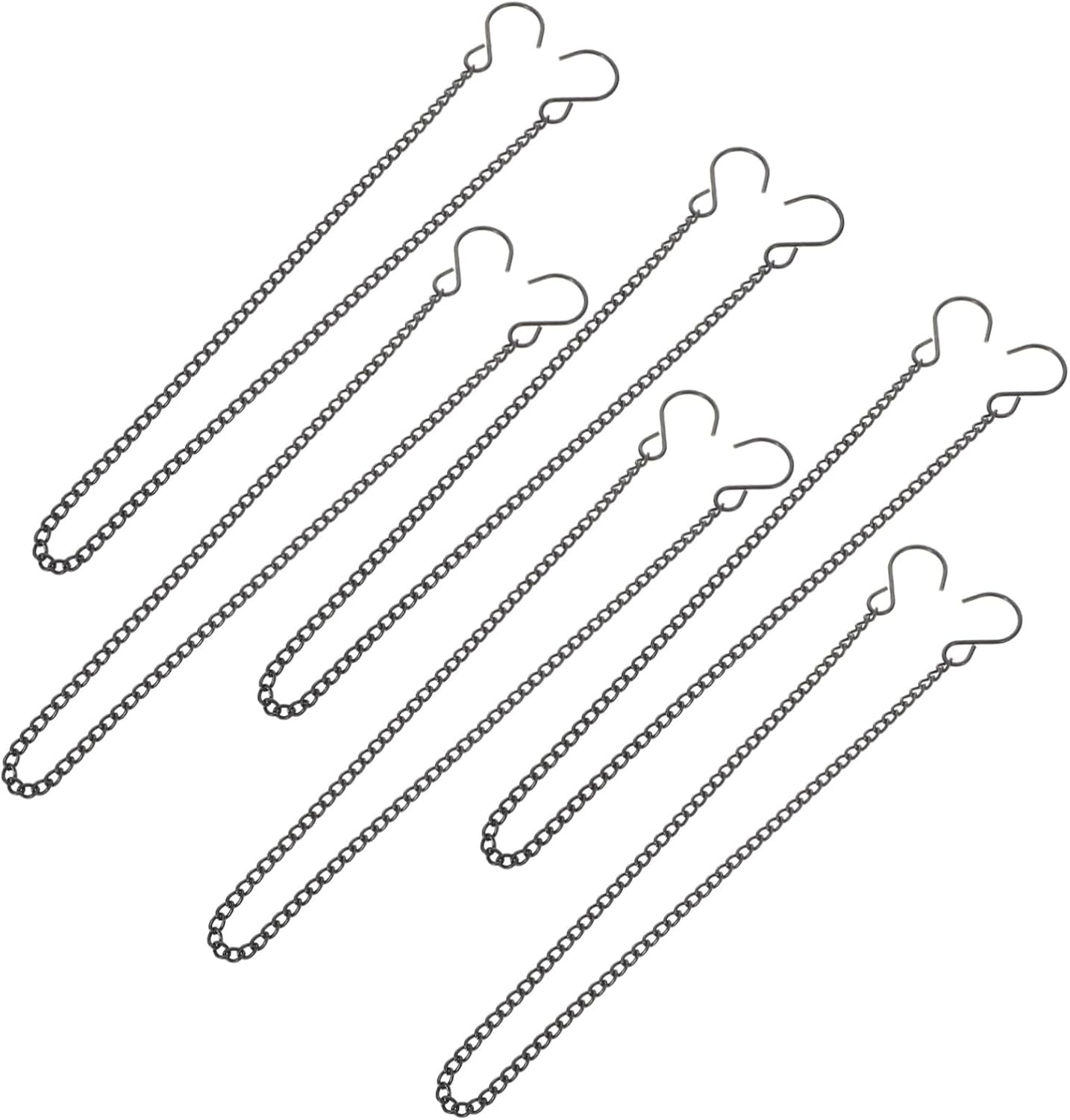POPETPOP 30pcs Metal Hanging Chains Hooks for Bird Feeders Lanterns Wind Chimes Replacement Chain Hangers for Gardens and Outdoor Decor