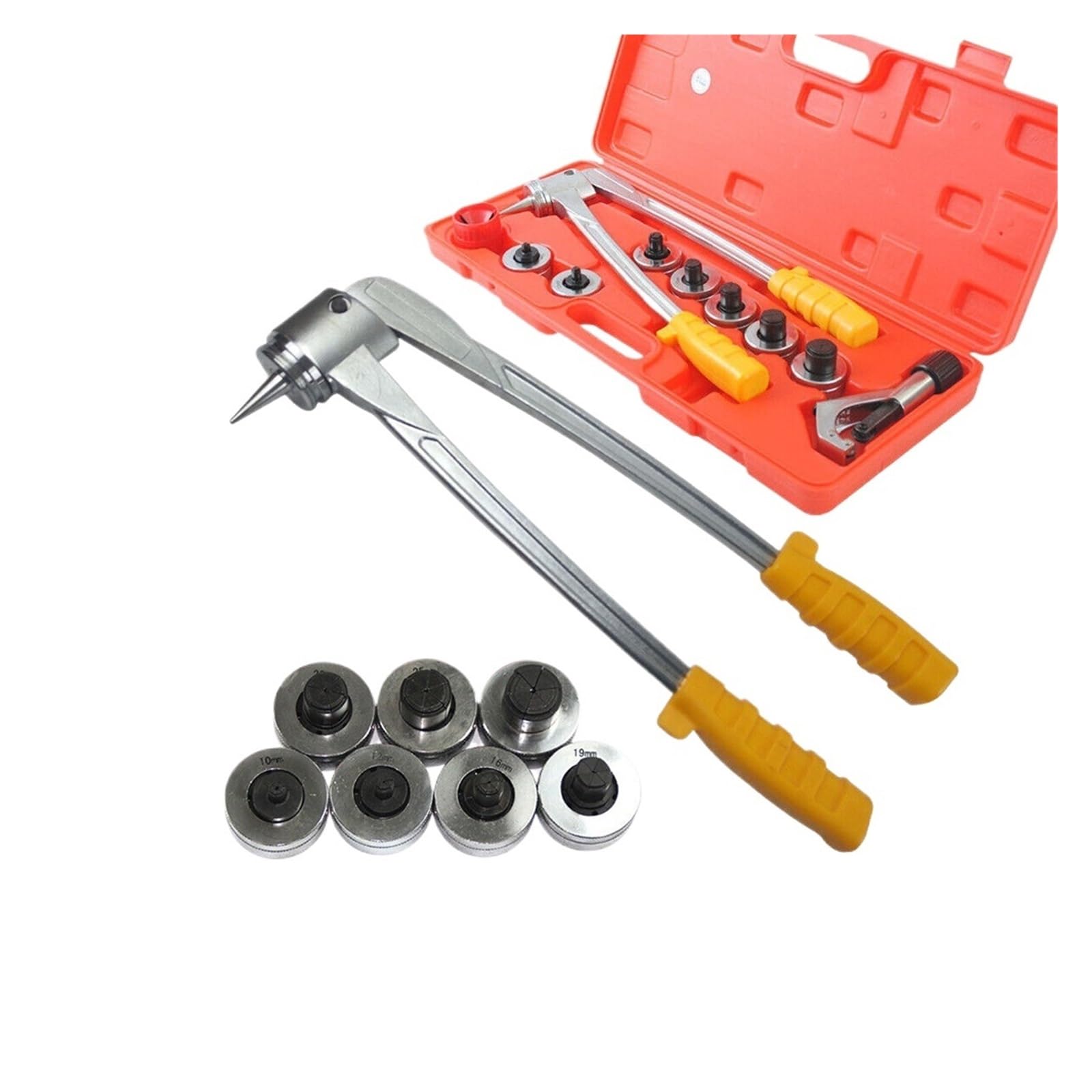 Expansor de tubos, Pipe Expander Tool With Tube Cutter 7 Heads 10-28mm Pipe Crimping Manual Pliers Metal Tube Expansion Tool Kit