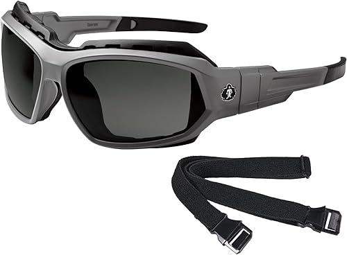 Ergodyne Skullerz Loki - Juego de gafas de seguridad antiempañantes convertibles, mate