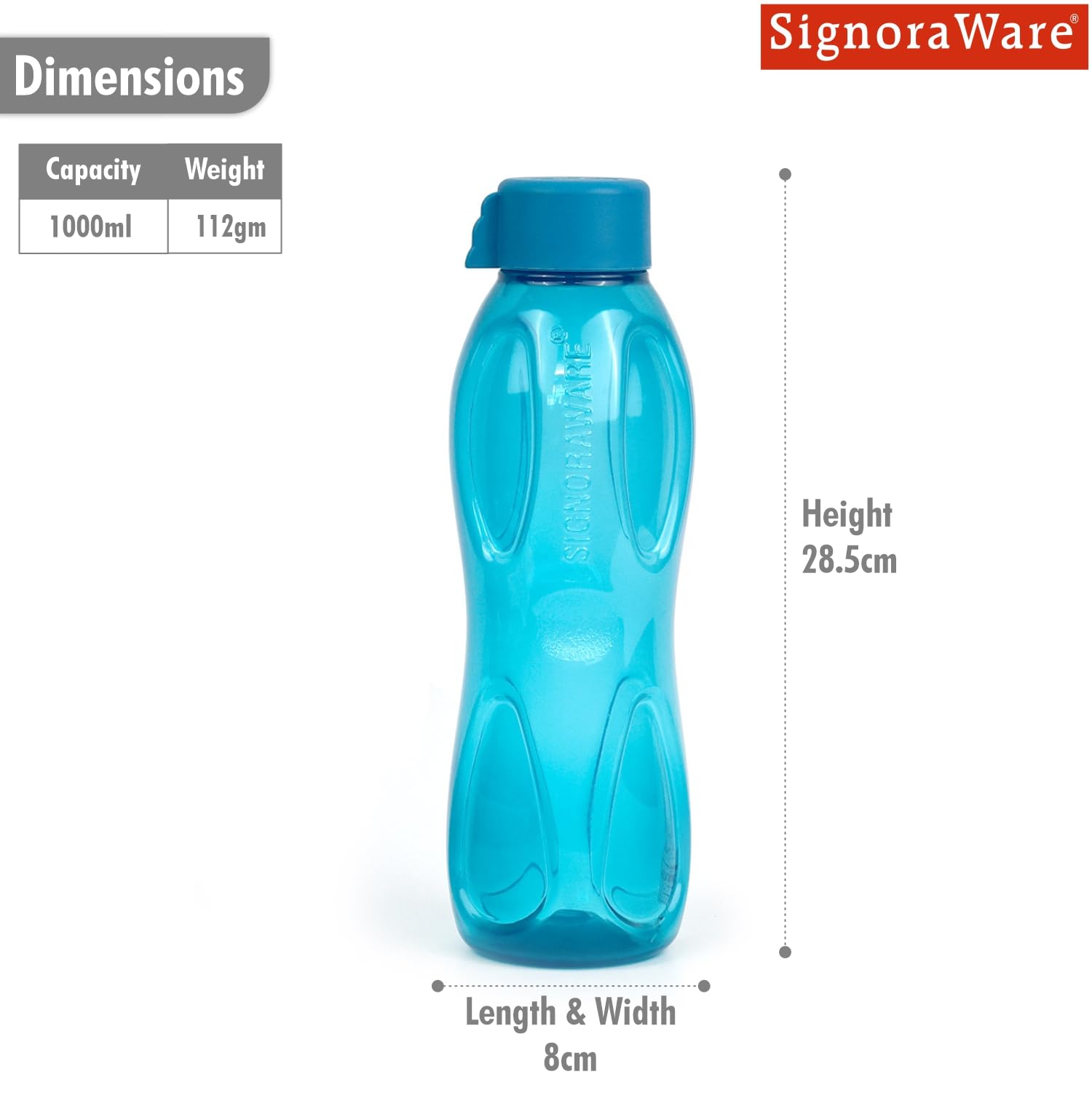 SIGNORA WARE Signoraware Sportfreund to Go Eco 1000ml EcoEasy Öko Flasche Drehverschluss für Kohlensäure geeignet 1,0 Liter XL transparent aqua 1000ml SIGNORA WARE Signoraware Sportfreund to Go Eco 1000ml EcoEasy Öko Flasche Drehverschluss für Kohlensäure geeignet 1,0 Liter XL transparent aqua 1000ml